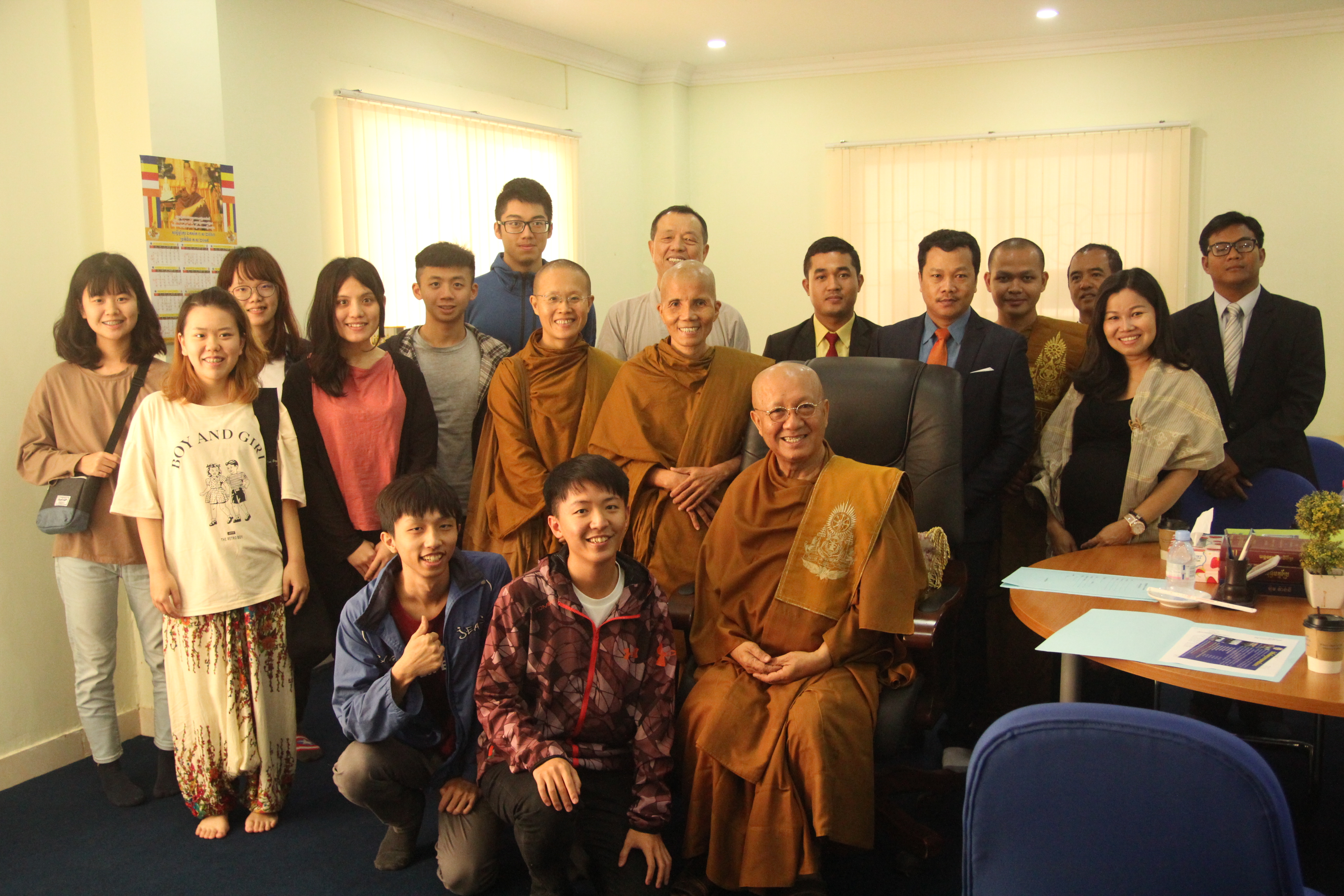 國立中山大學拜訪柬埔寨僧王大學之合影